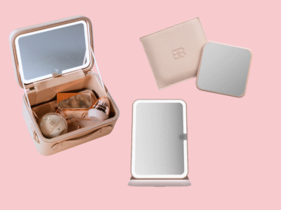 Beautifect Go Mini Bundle with go mini vanity, magnifying mirror and go mini sleeve