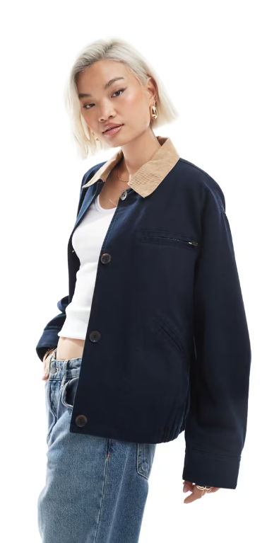Asos Design Bomber Barn Jacket