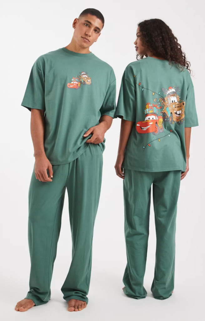 Asos Disney Pixar pyjama set with Christmas Cars