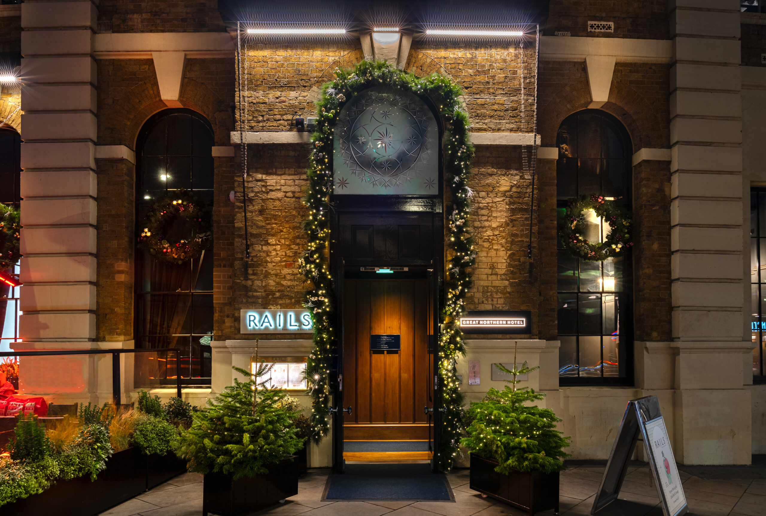 Rails restaurant exterior