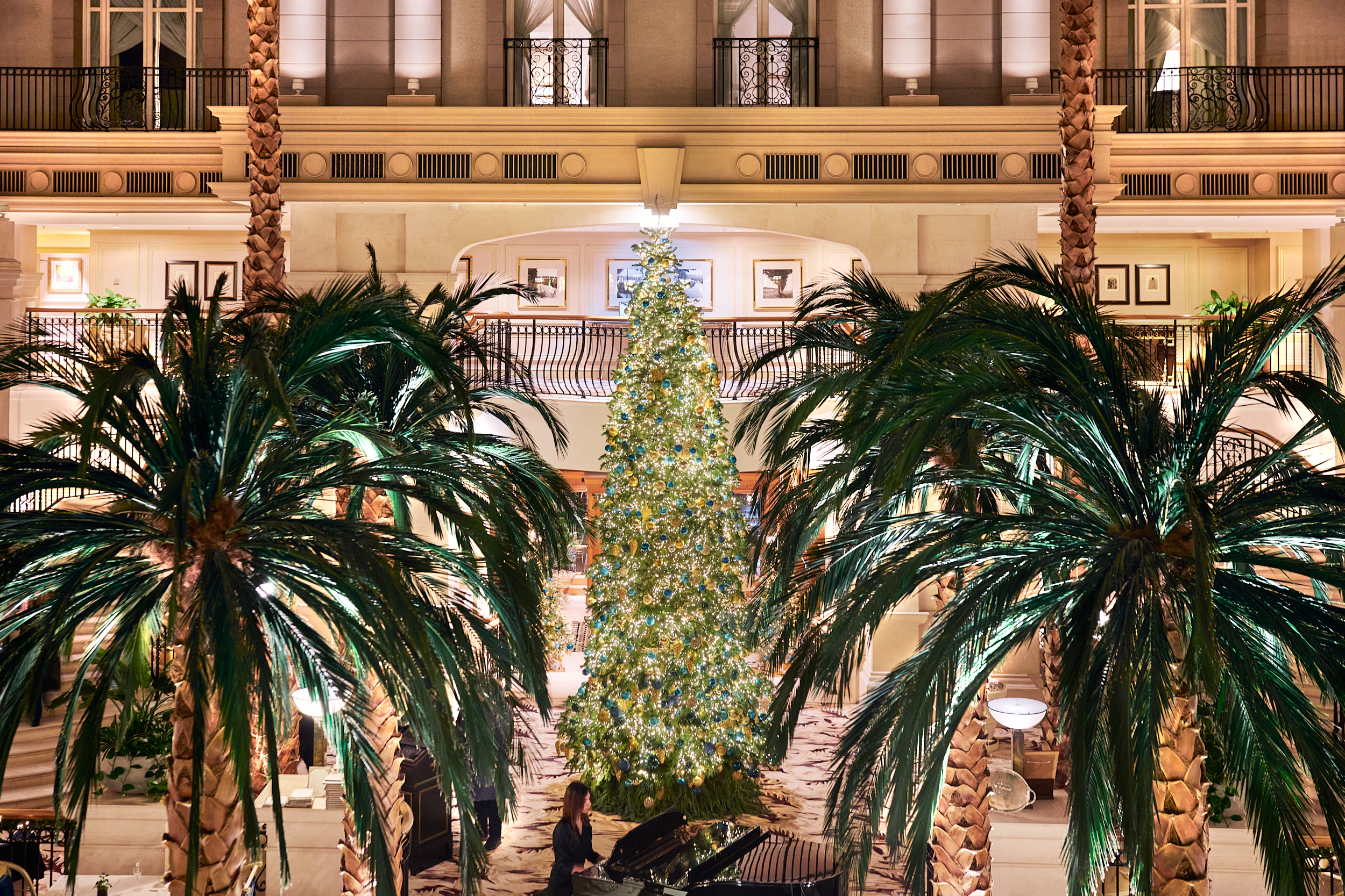 The Winter Garden Restaurant Christmas tree