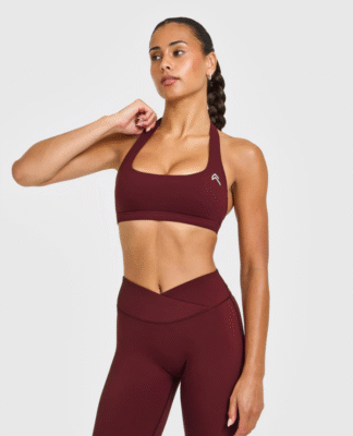 EasyLift™ Halter Bralette with White Logo