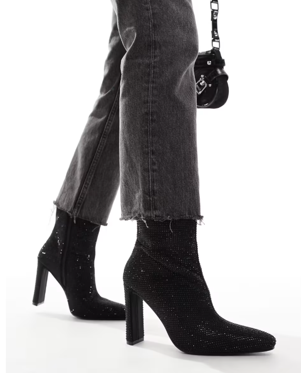Glamorous Heeled Ankle Boots