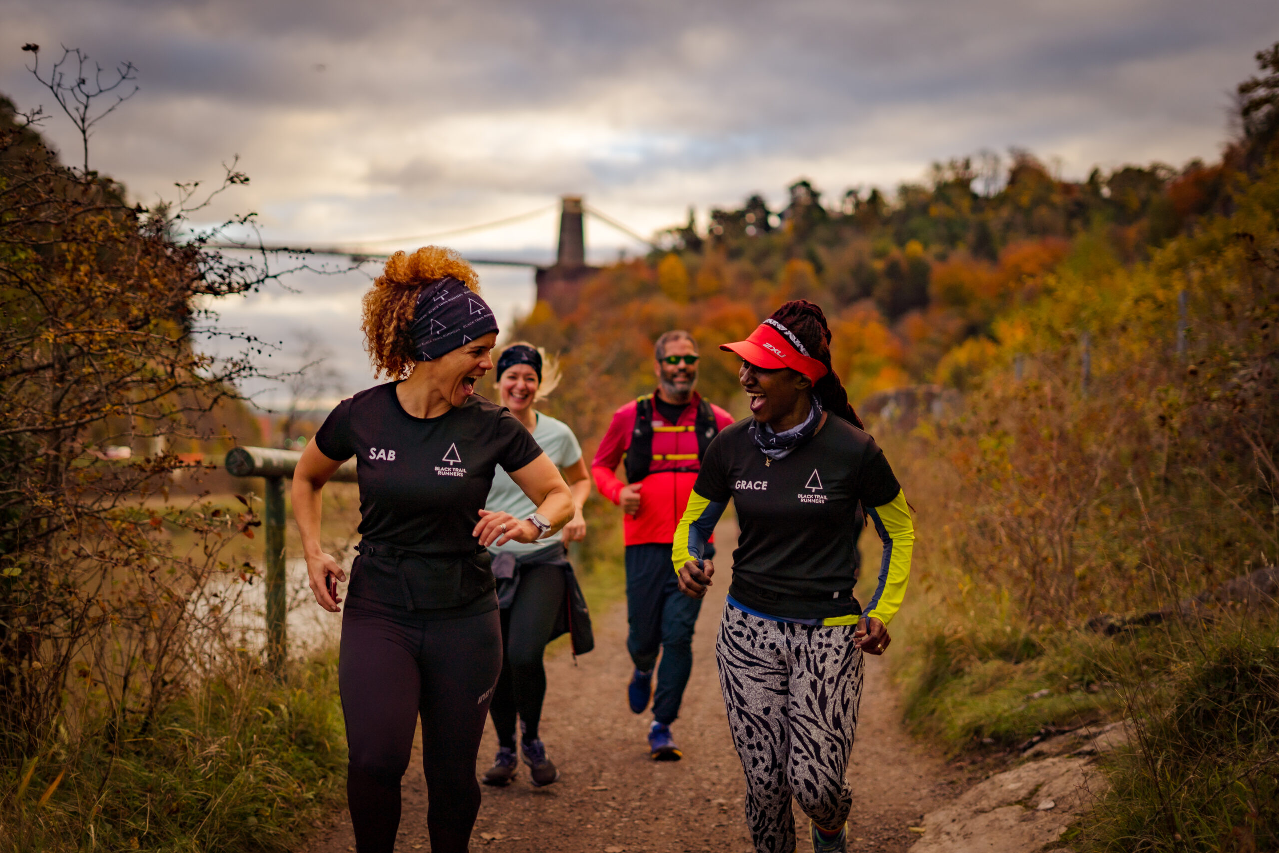 Sabrina Pace-Humphreys running with women