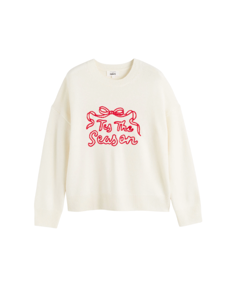 Chinti & Parker Wool Rich Slogan Sweatshirt
