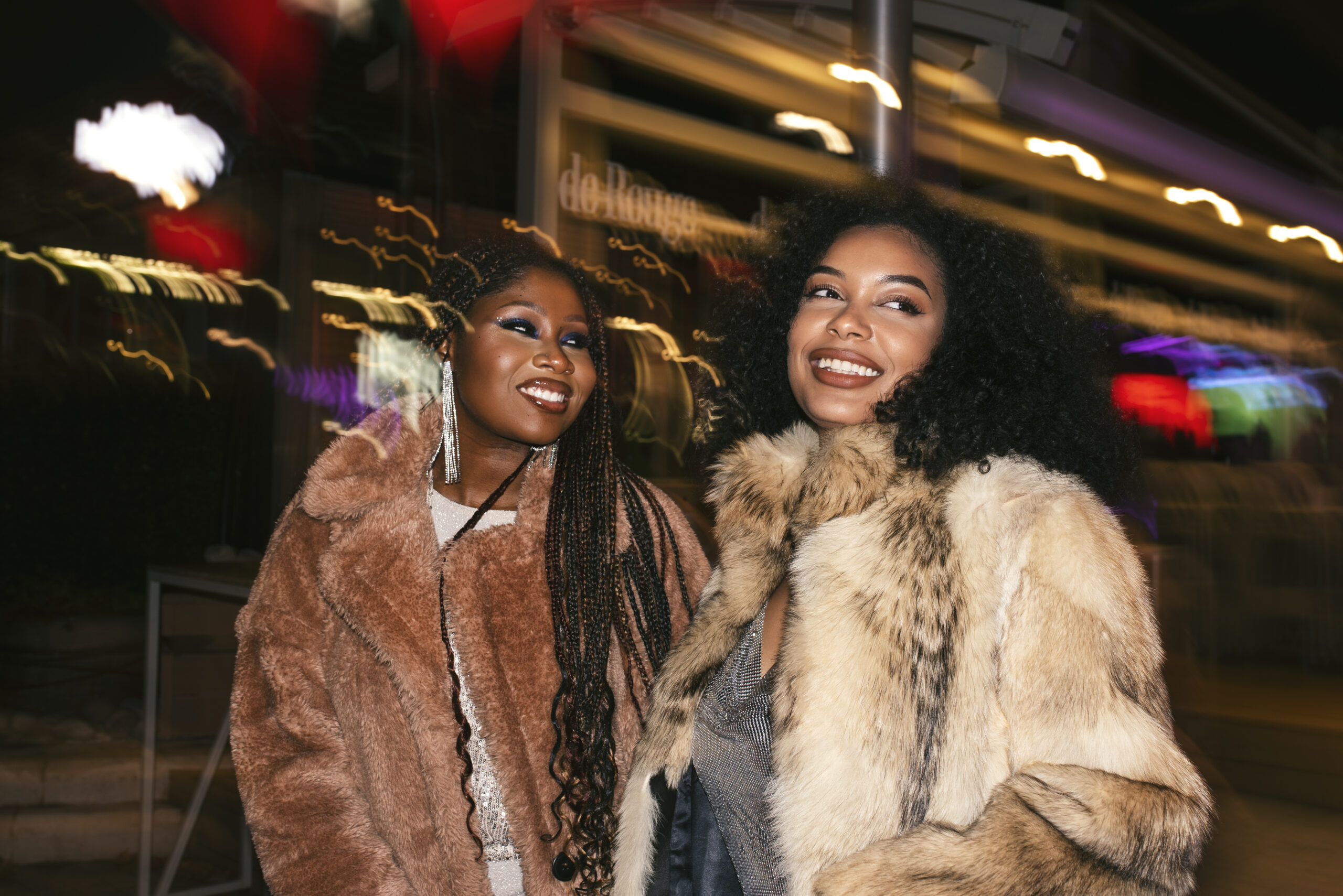 Female friends laughing