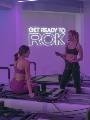 Bodyrok instructor and client