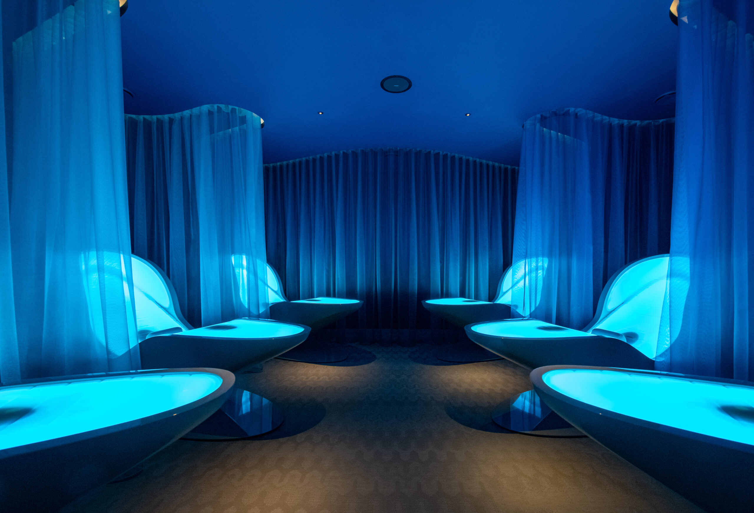 The deep relaxation room at Club at Cottonmill Sopwell House