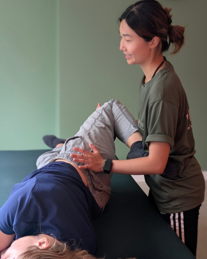 Stretch Life worker helping a client