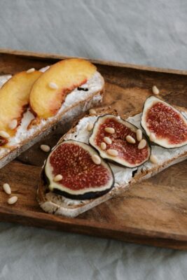 Fruit on sourdough bread