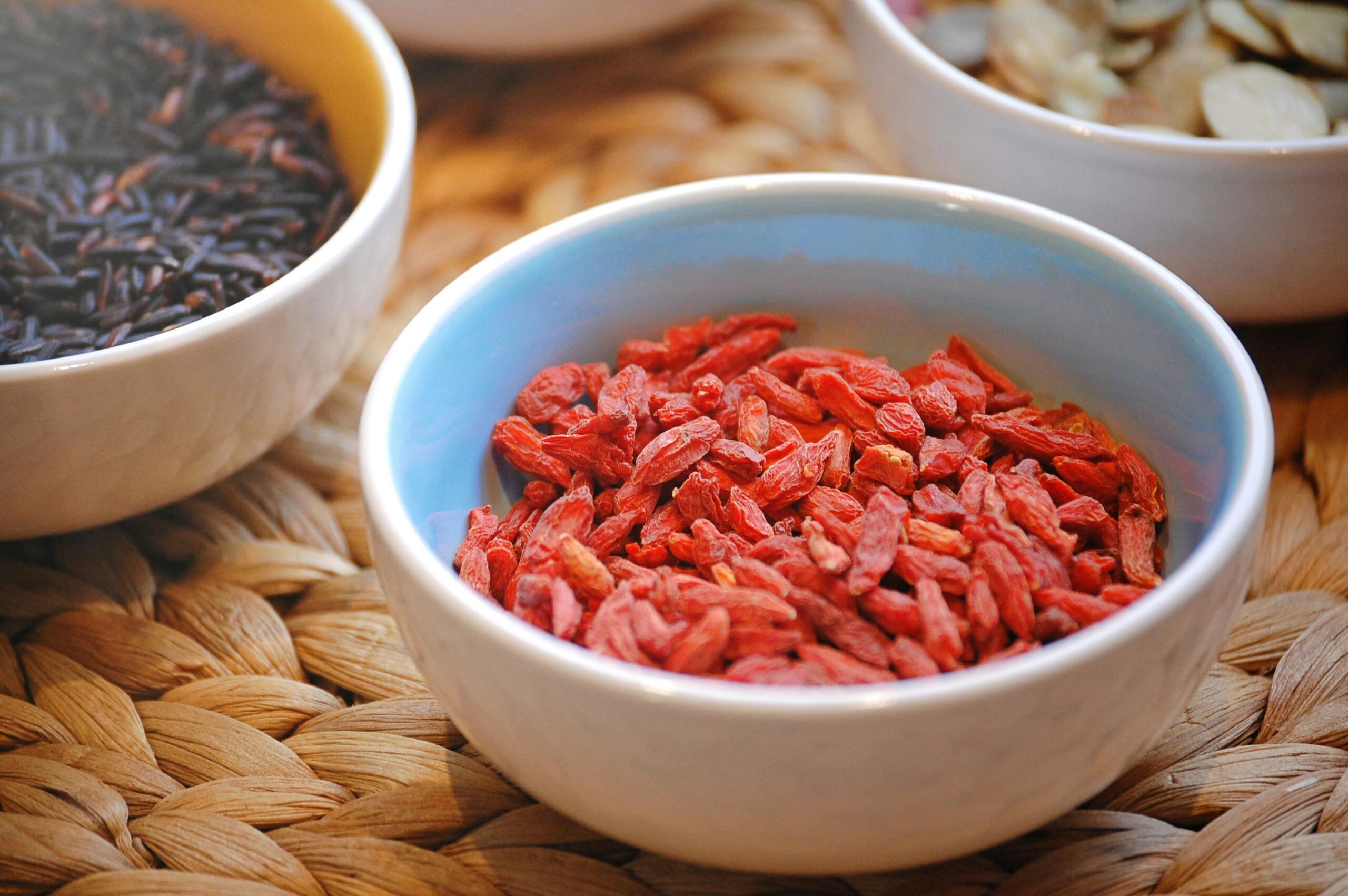 Goji berries in a bowl