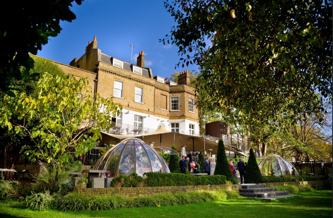 bhuti at Bingham Riverhouse Hotel London from outside perspective 