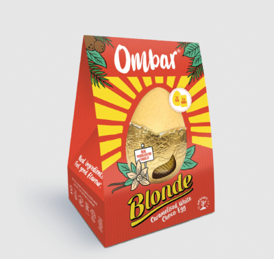 Ombar Blonde Caramelised White Chocolate Easter Egg
