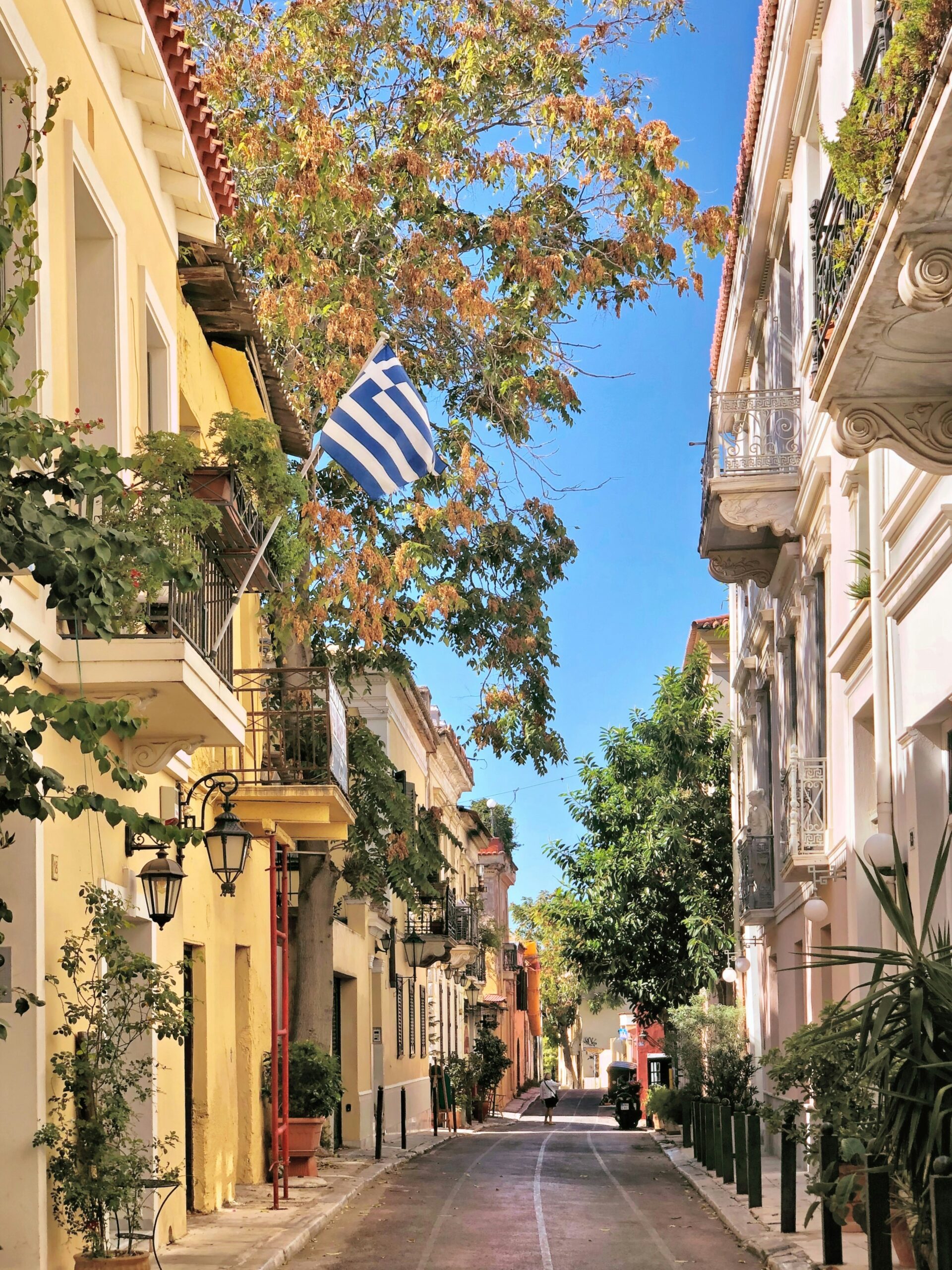 people walking in the streets of athens
