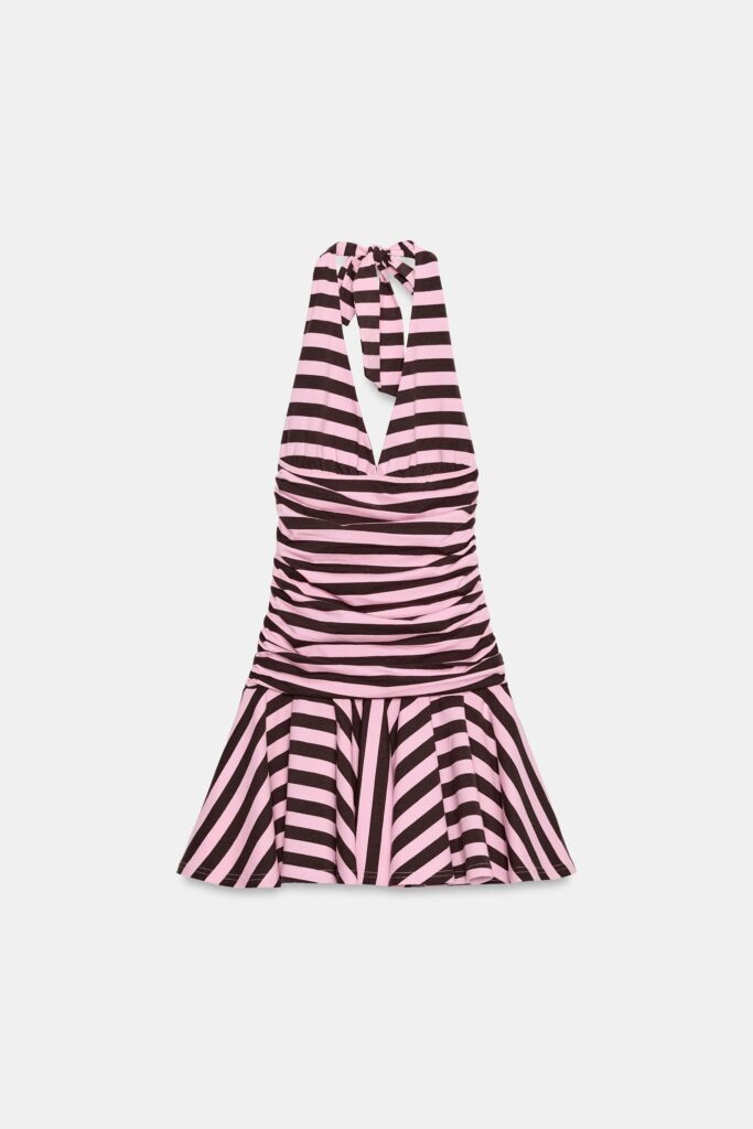 Striped Halter Dress