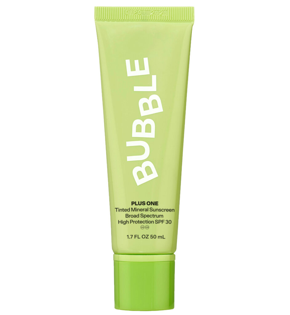 Bubble Skincare tinted SPF plus one packshot