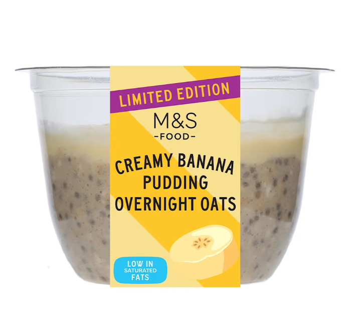 Creamy Banana Pudding Overnight Oats