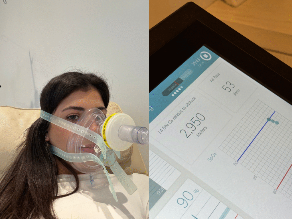 Lifestyle Editor Anna Evdokimou tries IHHT therapy