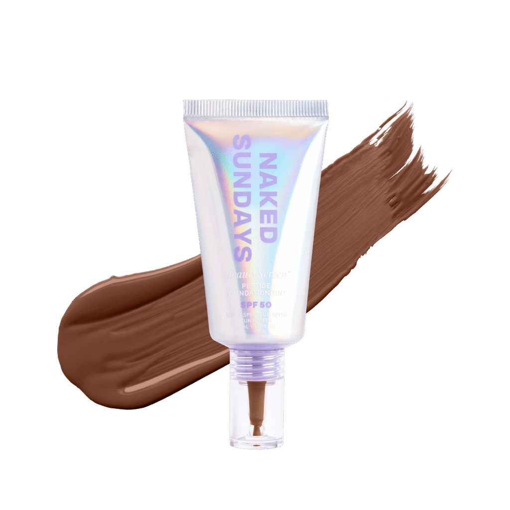 Naked Sundays beauty screen SPF50 peptide foundation tinted SPF