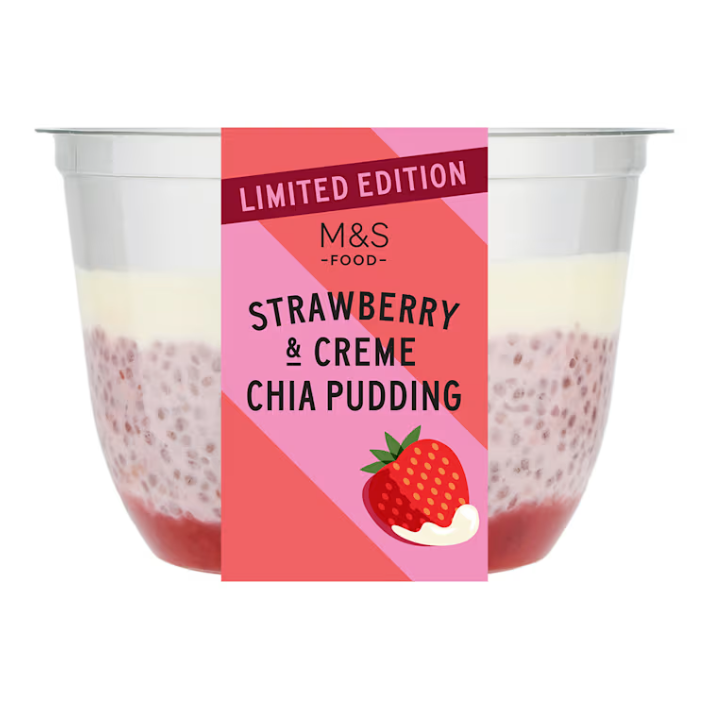 Strawberry and Creme Chia Pudding