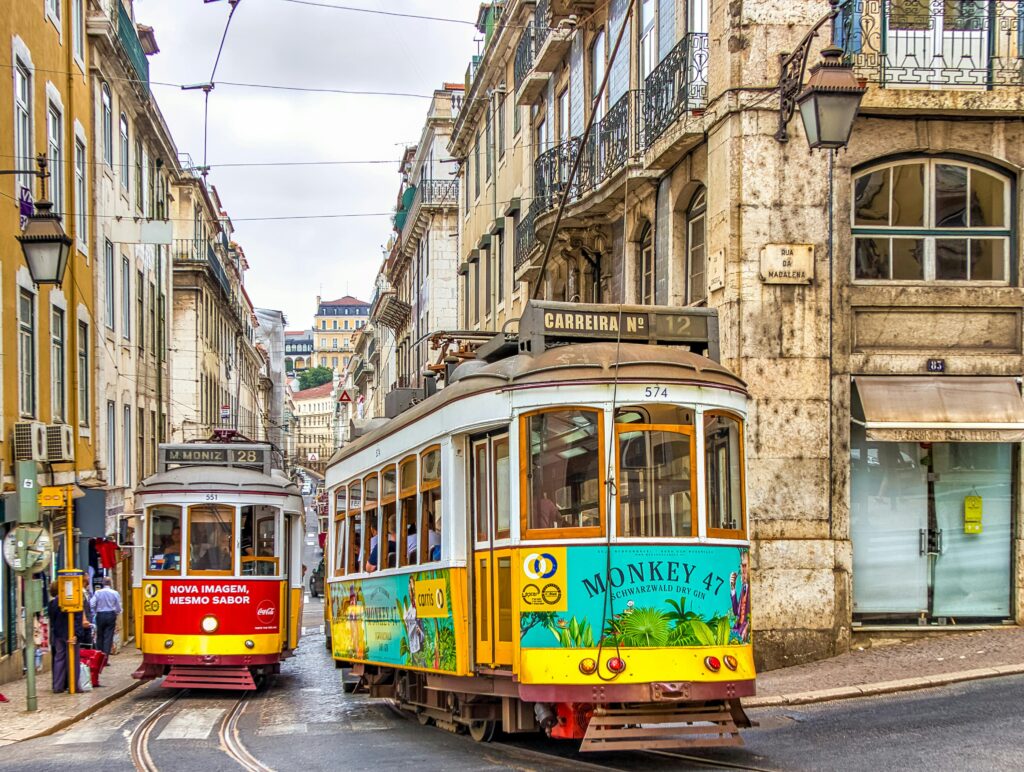 Trams in Lisbon