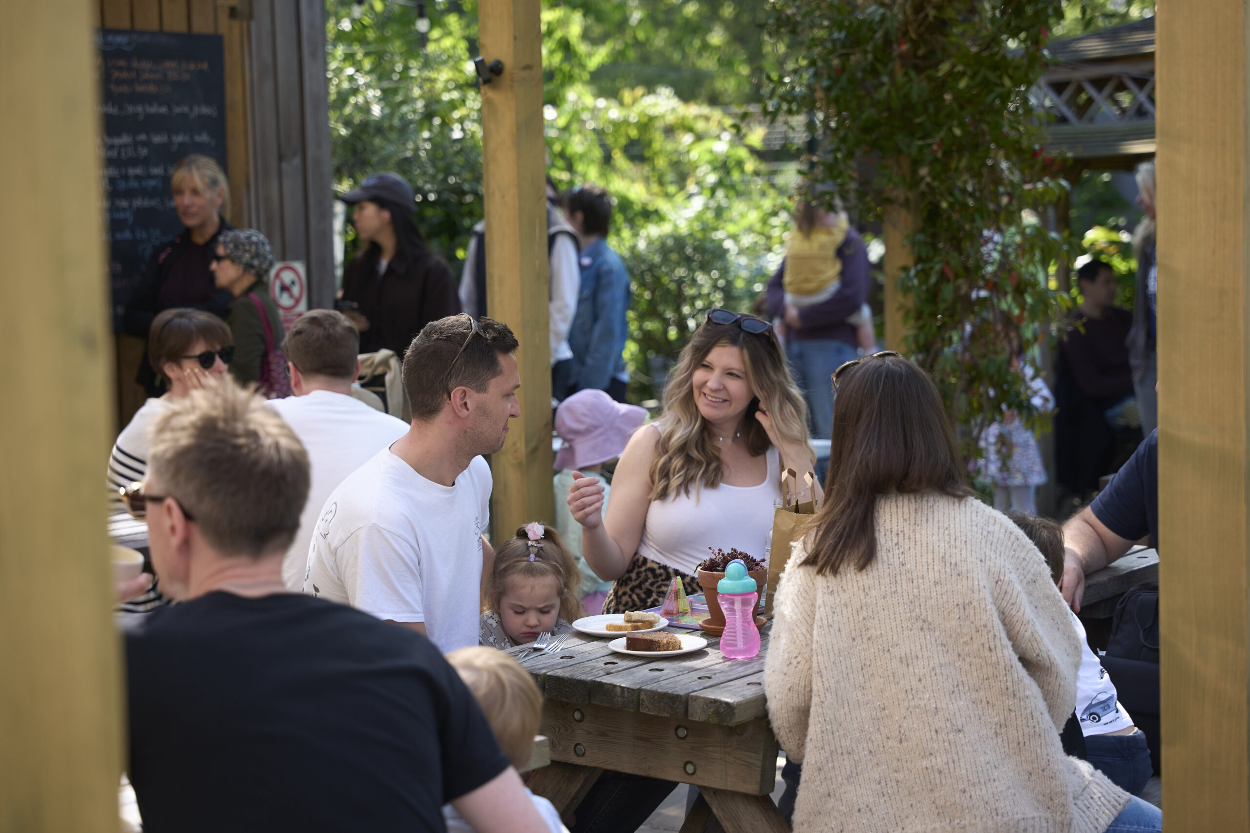 Stepney City Farm bustling cafe