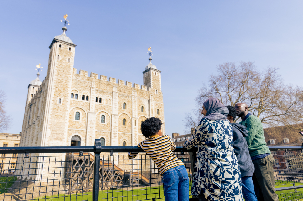 Family at Tower of London