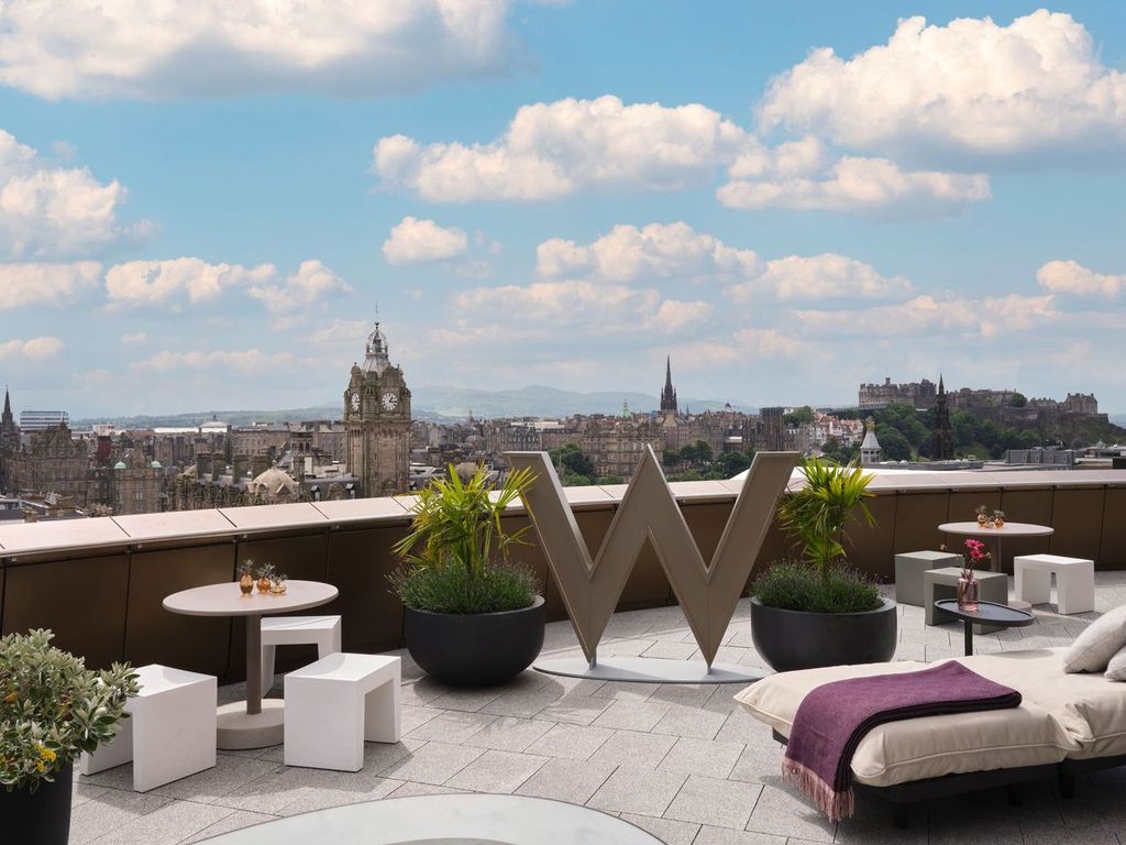 Edinburgh skyline view from W Edinburgh