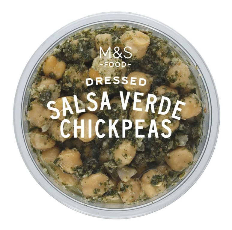 Dressed Salsa Verde Chickpeas