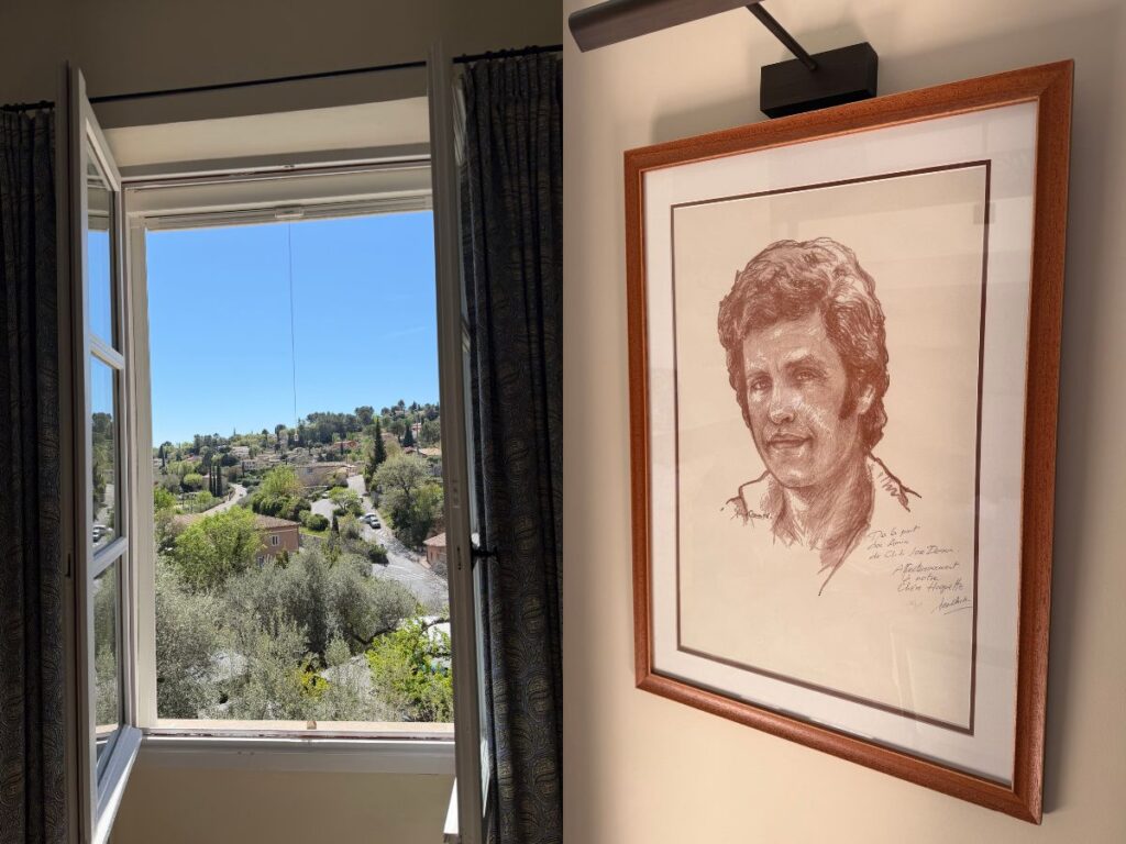 The view from the Joe Dassin room at Lou Calen. (Picture: Anna Evdokimou)