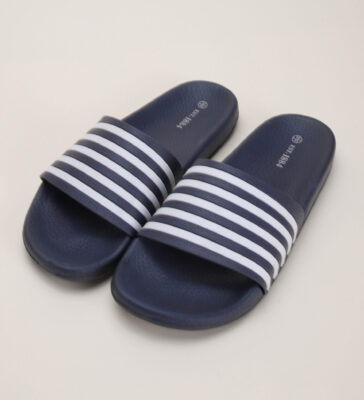 Peacocks Men’s Stripe Pool Slider Sandal