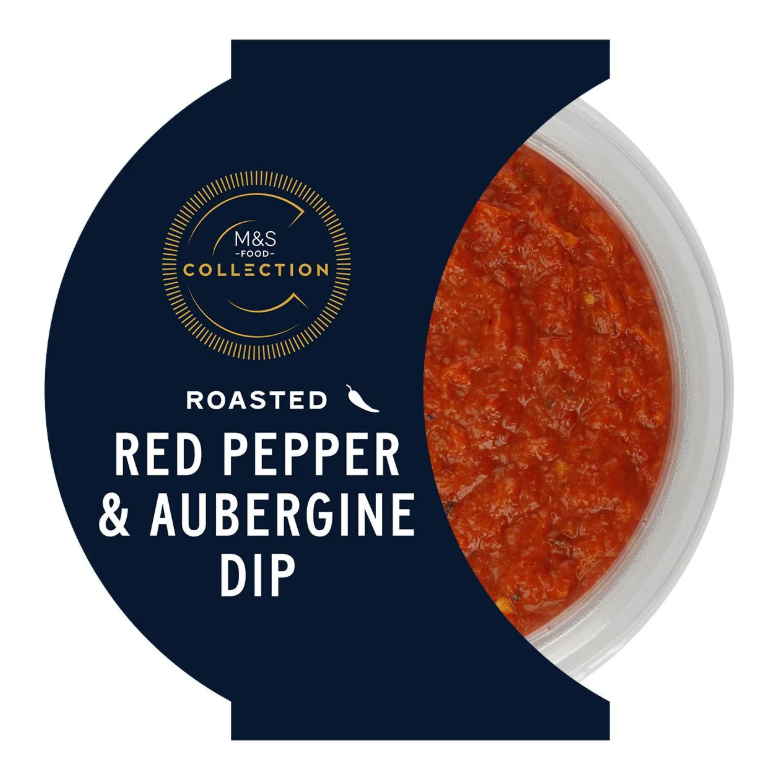 Roasted Red Pepper and Aubergine Dip