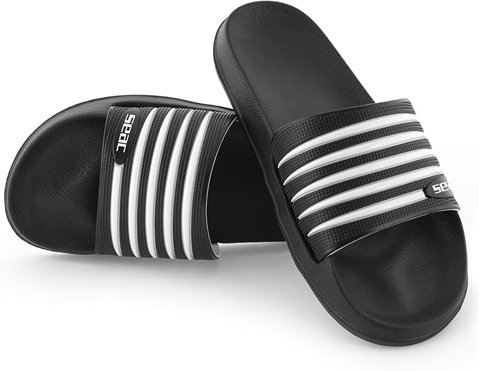 SEAC Unisex Zebra Sporty Slippers