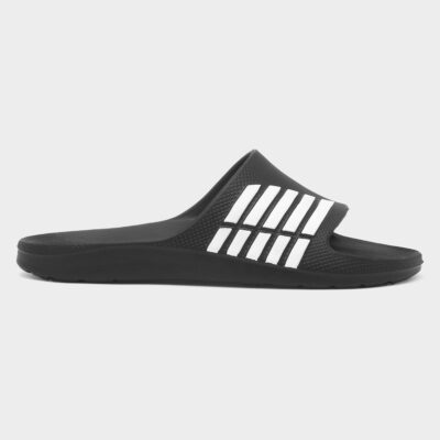Shoezone Black & White Stripe EVA Slider