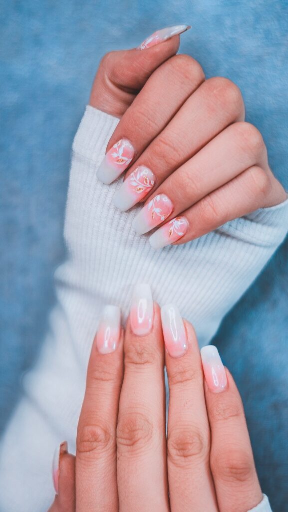 Floral nail art