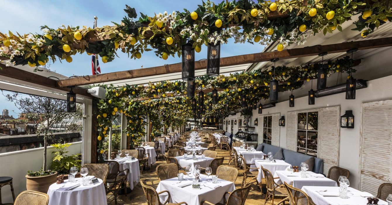 Rooftop restaurant and bar in the heart of London