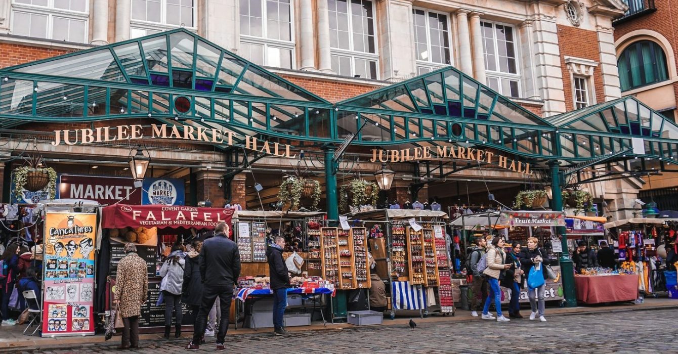The Jubilee Market, Covent Garden sells everything from antiques to food, to souvenirs