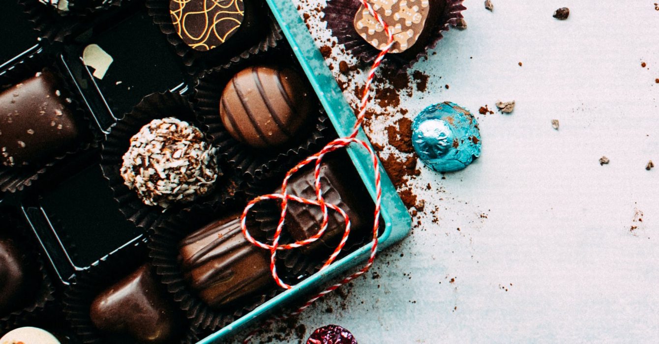 Festive chocolate truffles